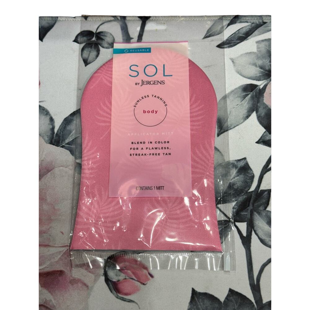 SOL by Jergens Sunless Self Tanning Reusable Application Mitt Contains 1 Mitt
